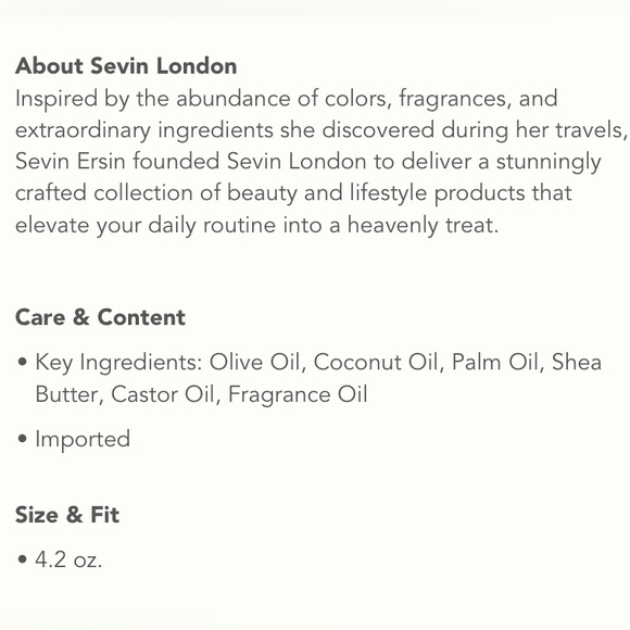 Sevīn London • Marble Black - Natural, Face & Body Bar Soap - Picture 5 of 5